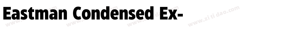 Eastman Condensed Ex字体转换